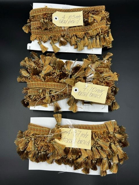 Tassel Braid - Upholstery - Lot of 3 Bundles